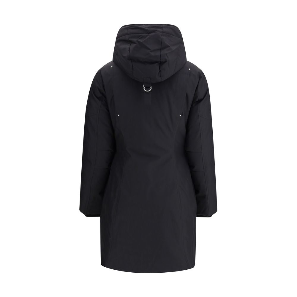 Moose Knuckles Black Recycled Polyester Parka | Regal Royce