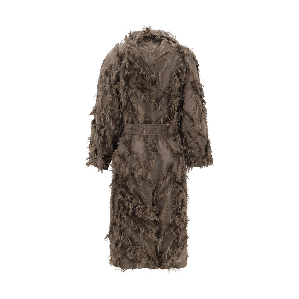 Brunello Cucinelli Brown Polyester Coat | Regal Royce