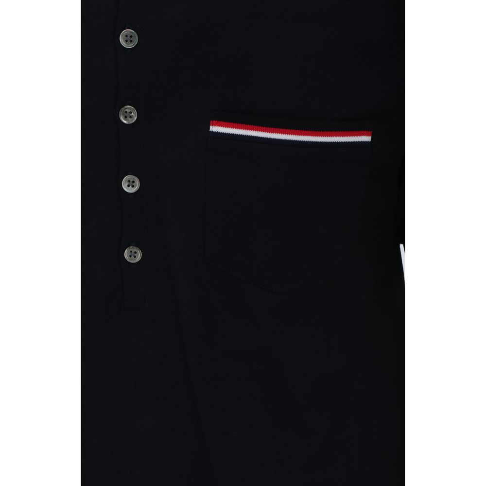Thom Browne Blue Cotton Polo Shirt | Regal Royce