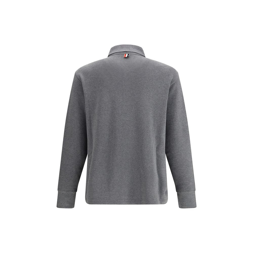 Thom Browne Gray Cotton Polo Shirt | Regal Royce