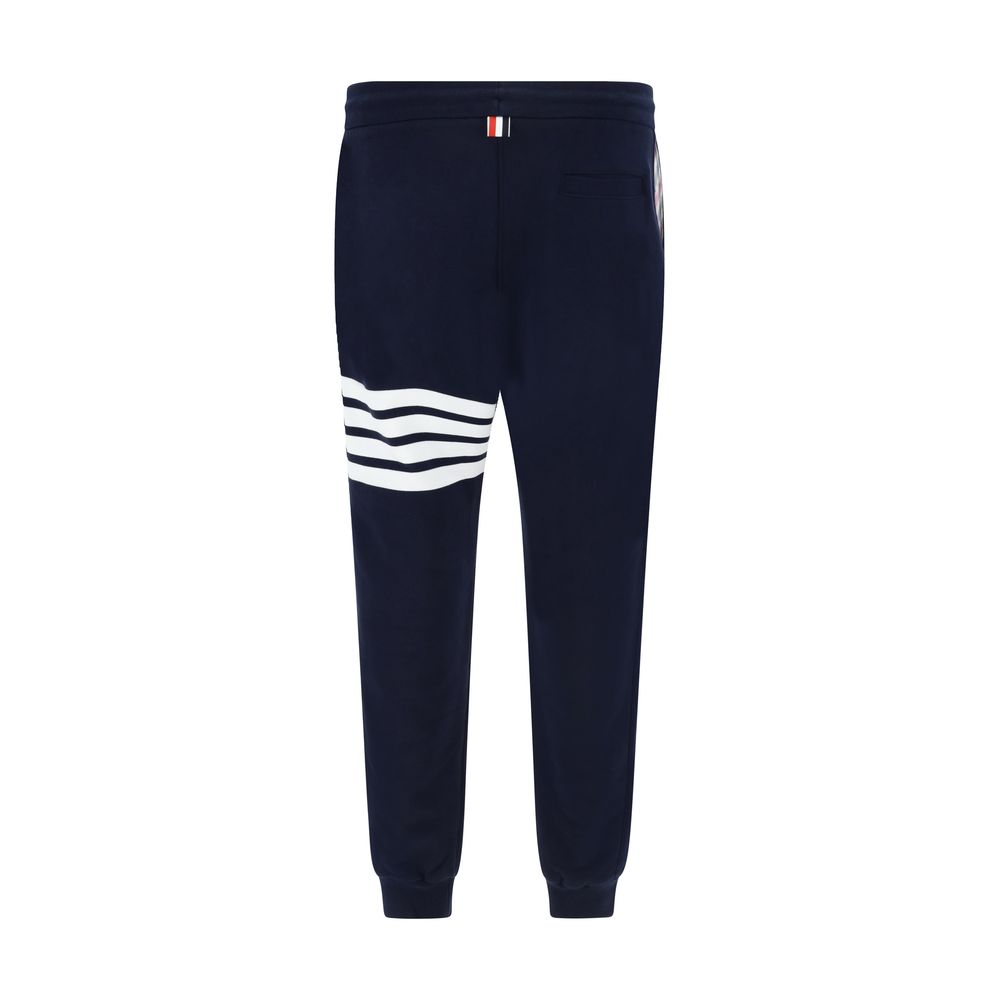Thom Browne Blue Cotton Casual Pants | Regal Royce