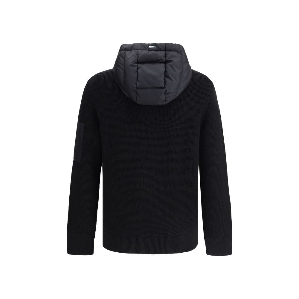 Herno Black Wool Bomber | Regal Royce