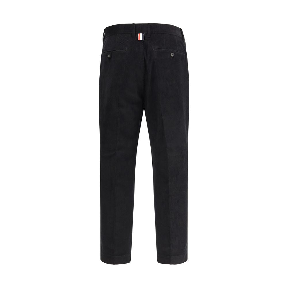 Thom Browne Black Cotton Chino Pants | Regal Royce