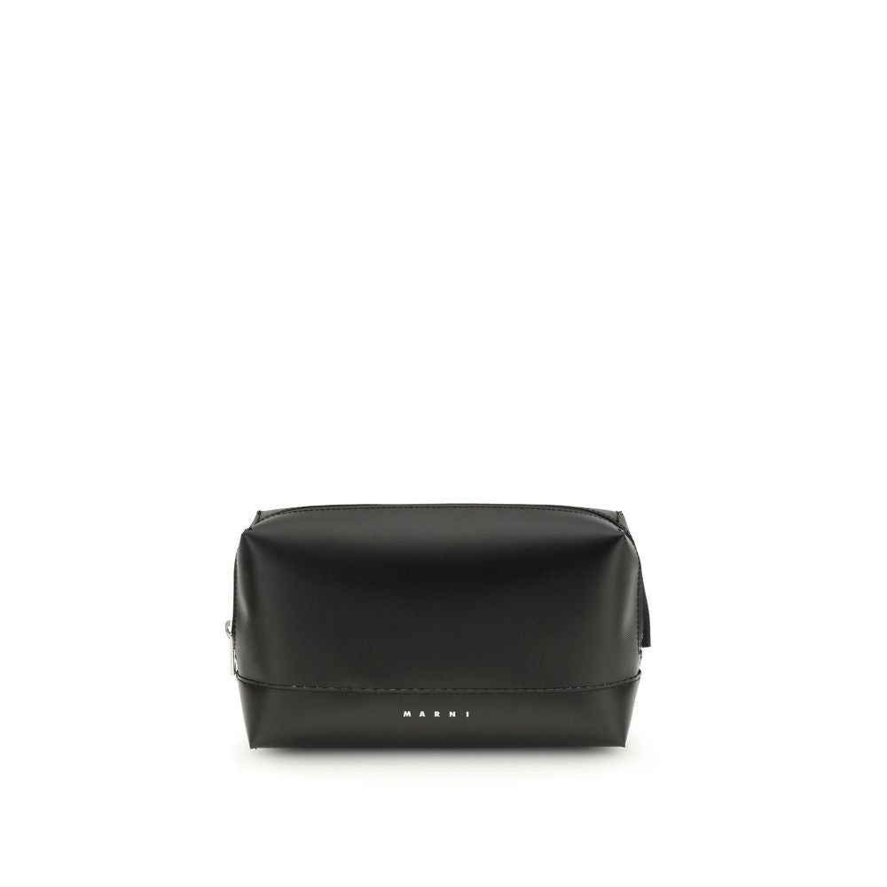 Marni Black Calf Leather Bos Taurus Shoulder Bag | Regal Royce