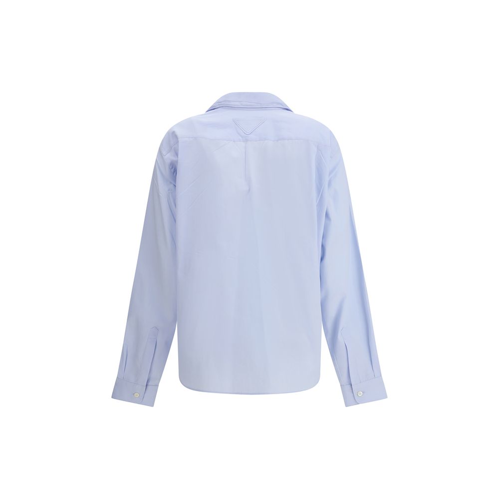 Prada Light Blue Cotton Dress Shirt