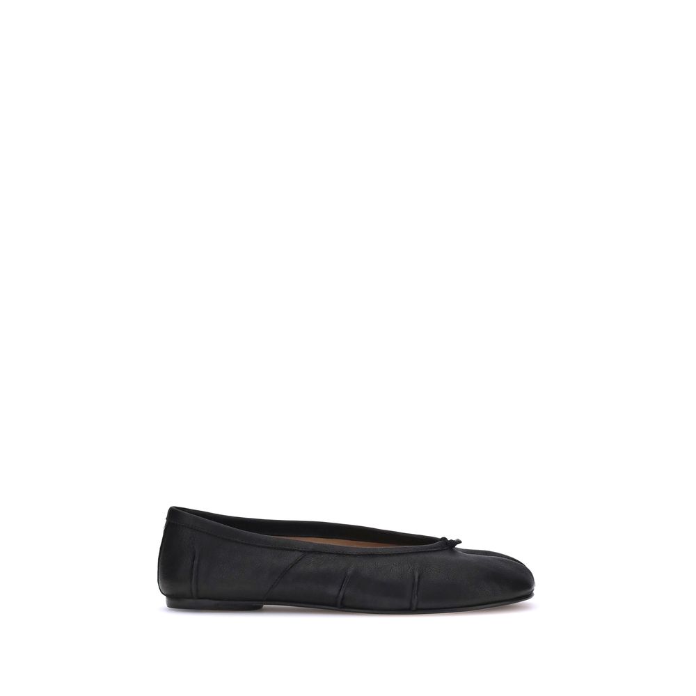 Margiela Black Lamb Ovis Aries Aries Ballet Flats