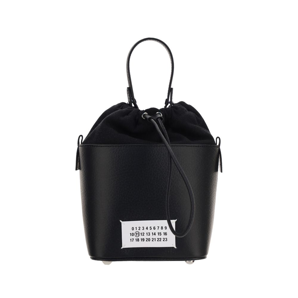 Margiela Black Calf Leather Bos Taurus Shoulder Bag | Regal Royce