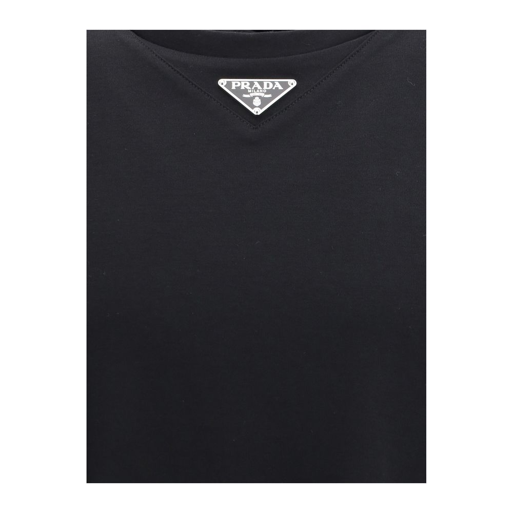Prada Black Cotton T-Shirt | Regal Royce