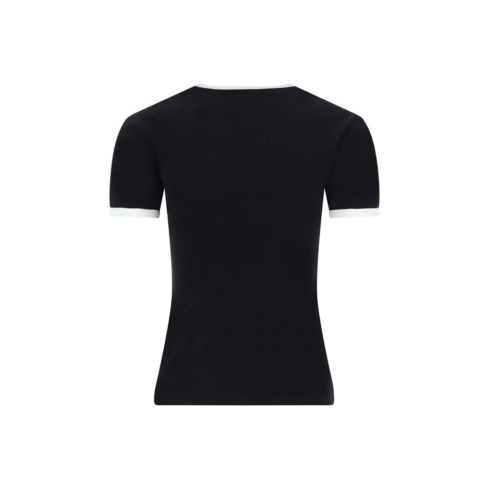 Courrèges Black Cotton T-Shirt | Regal Royce
