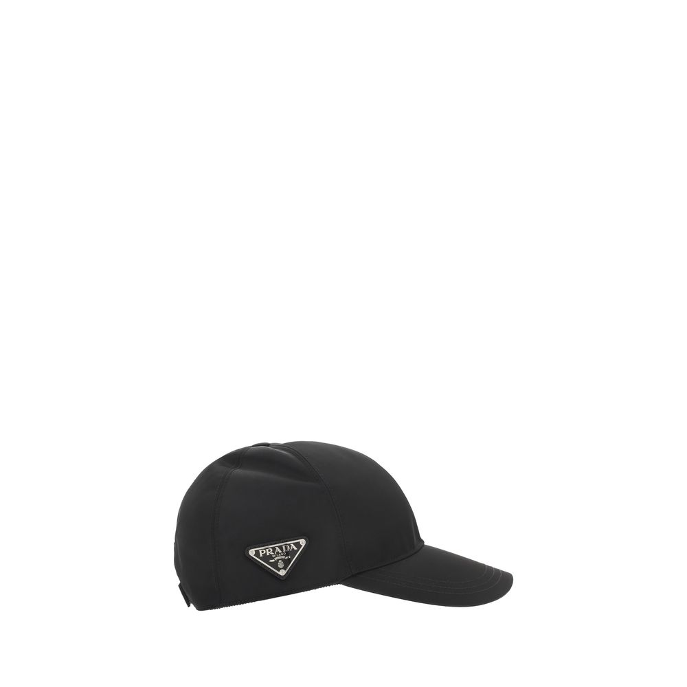 Prada Black Polyamide Cap (Baseball Hat) | Regal Royce