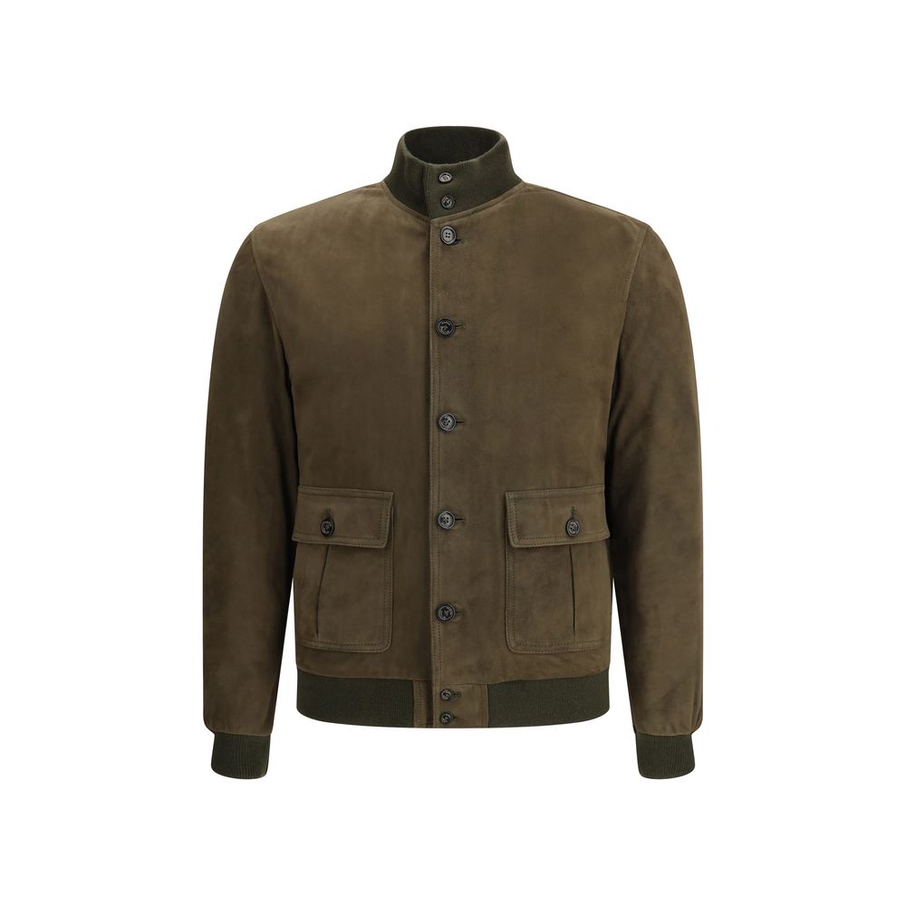 Valstar Brown Calf Leather Bos Taurus Bomber | Regal Royce