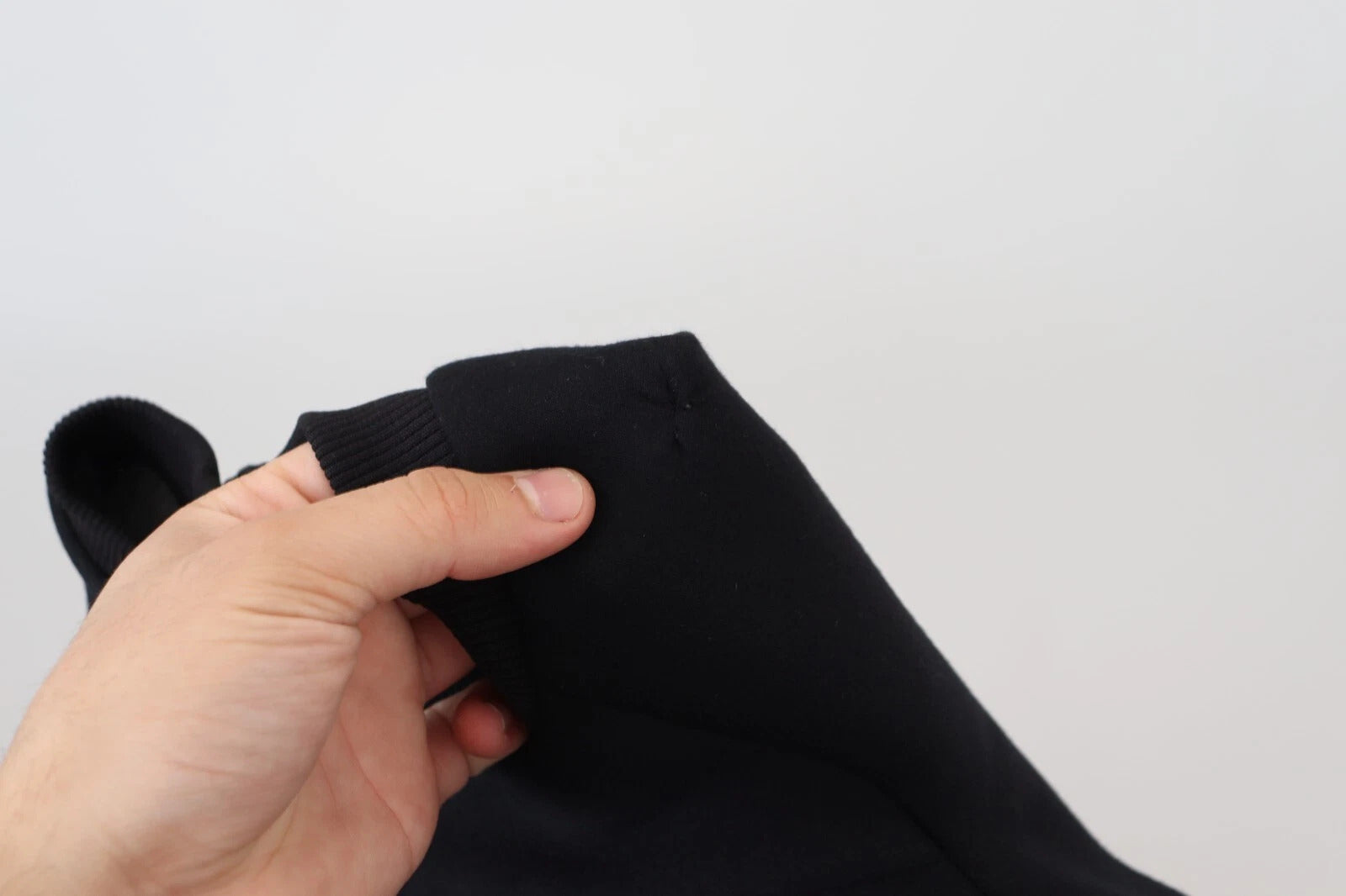 Philosophy Black Cropped Zipper Back Sweatshirt Sweater | Regal Royce