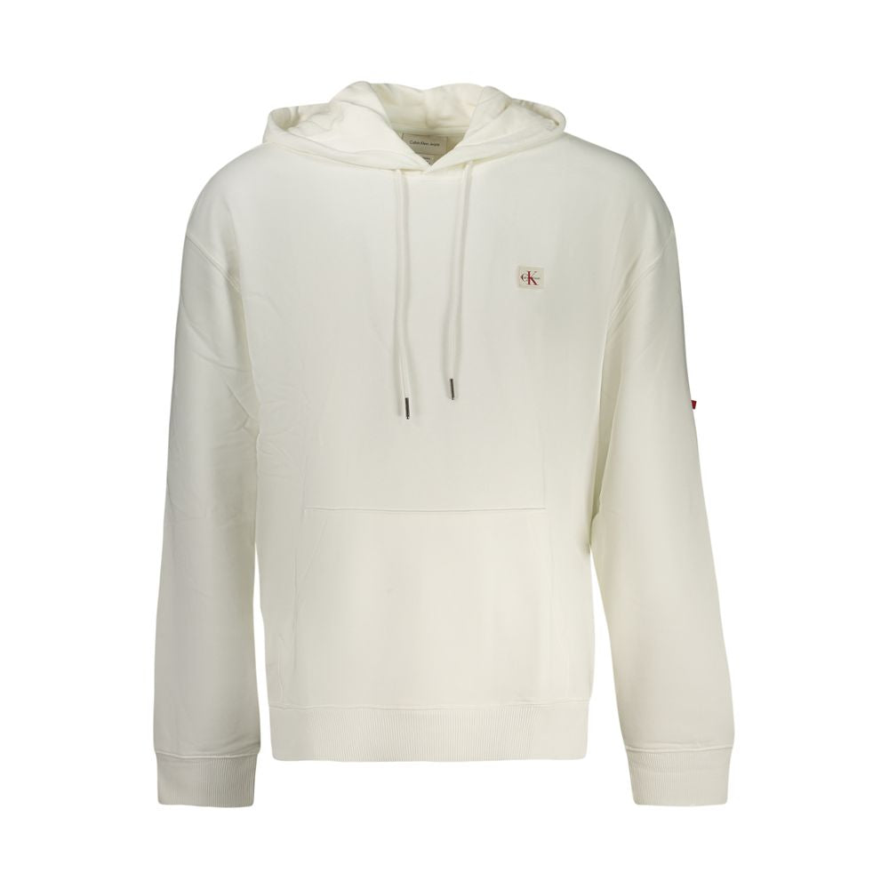 Calvin Klein White Cotton Men Sweatshirt | Regal Royce