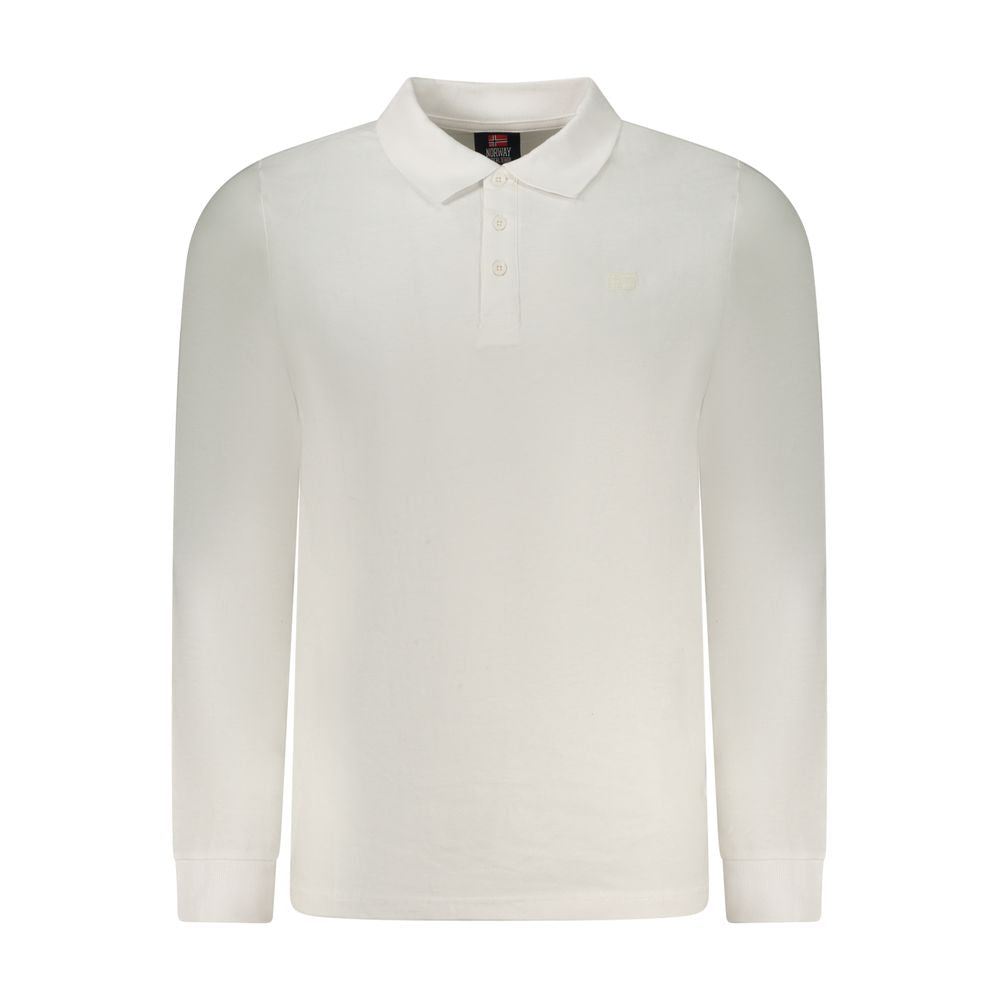Norway 1963 White Cotton Men Polo Shirt | Regal Royce