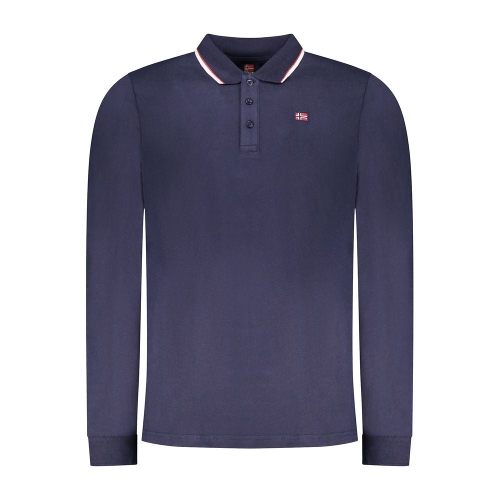 Norway 1963 Blu Cotton Mens Polo Shirt | Regal Royce