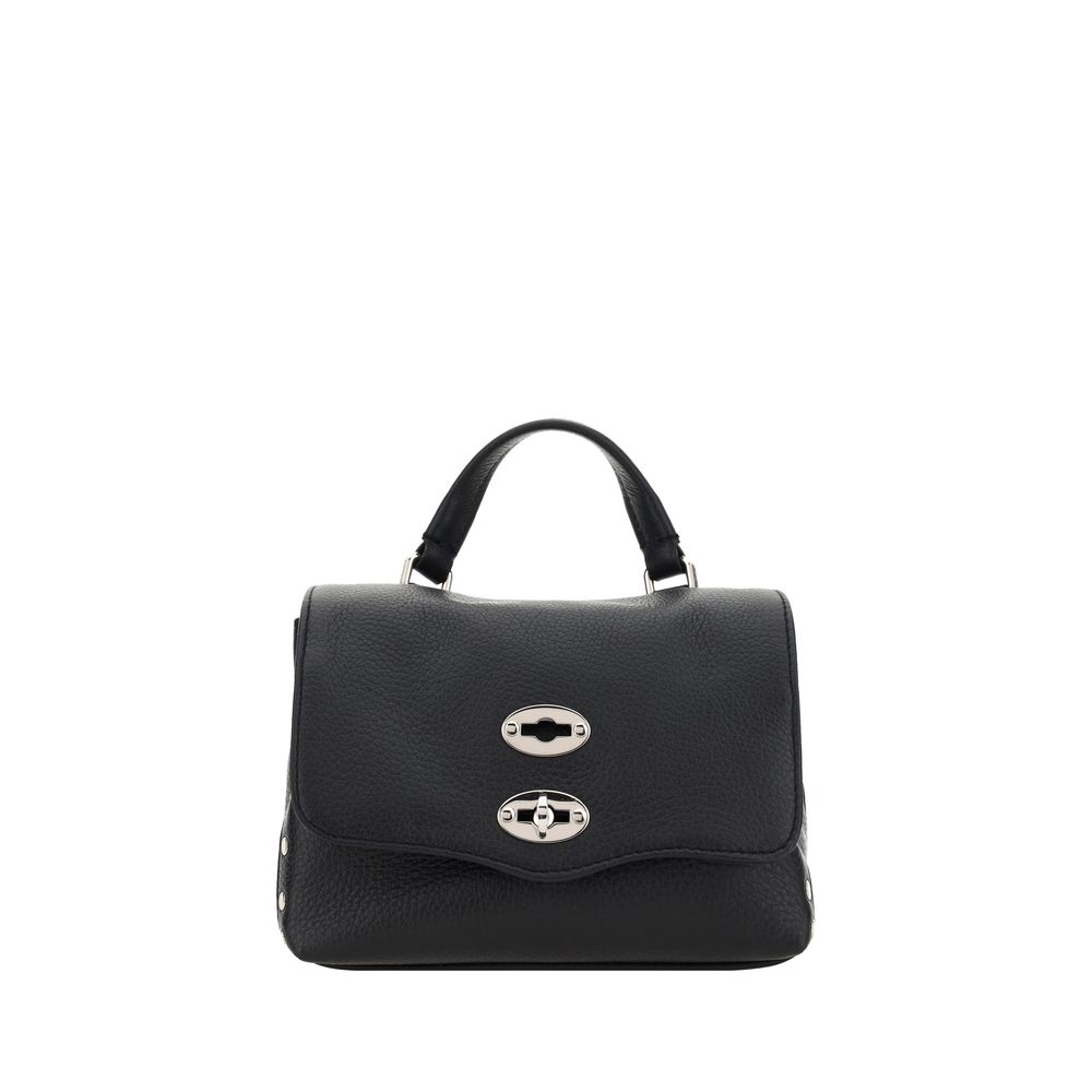 Zanellato Black Calf Leather Bos Taurus Shoulder Bag