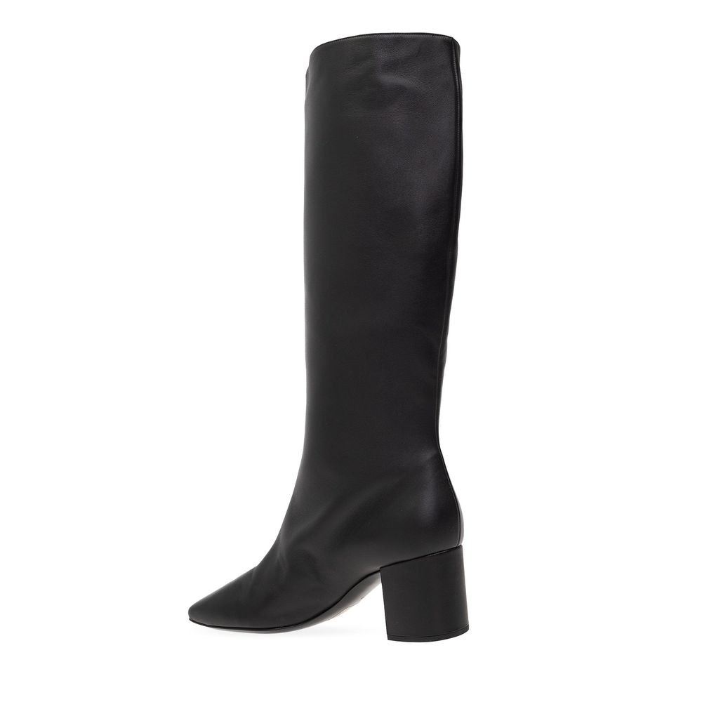 Dolce & Gabbana Black Calfskin Ankle Boots