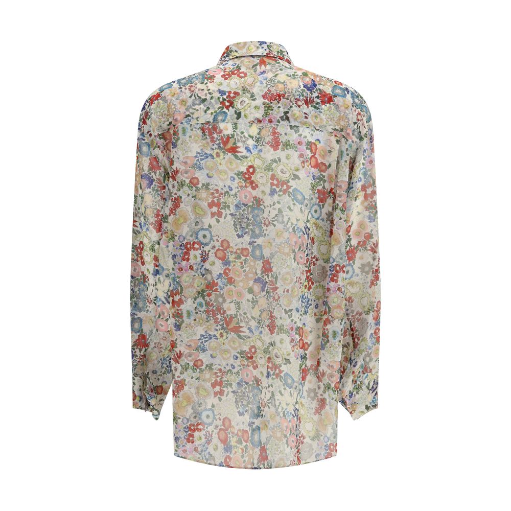 Khaite Multicolor Silk Pattern Shirt