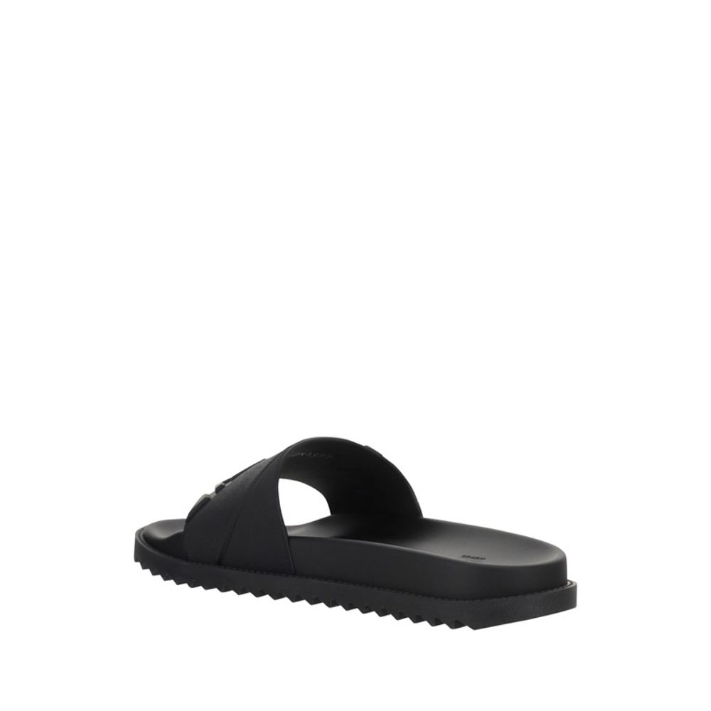 Fendi Black Rubber Sandals | Regal Royce