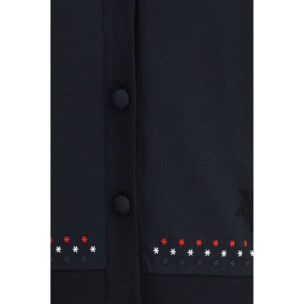 Thom Browne Black Cotton Cardigan | Regal Royce