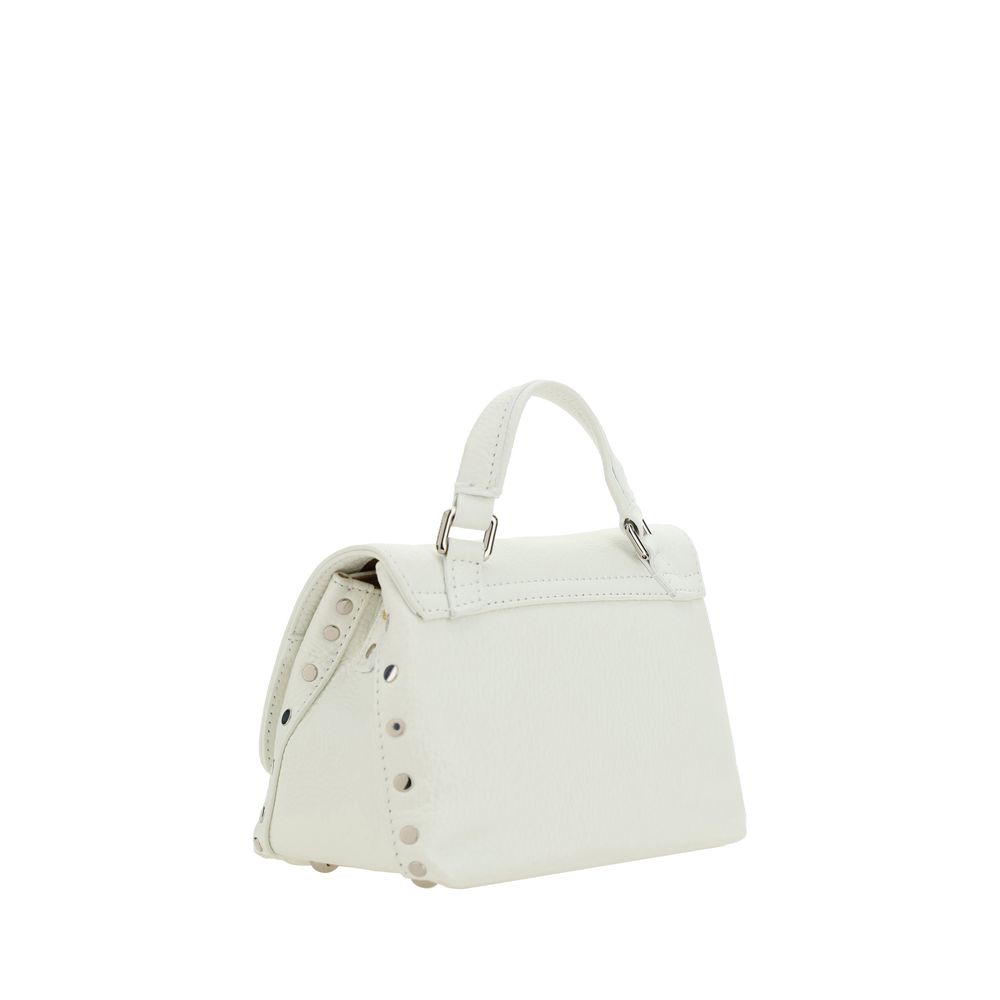 Zanellato White Calf Leather Bos Taurus Shoulder Bag | Regal Royce