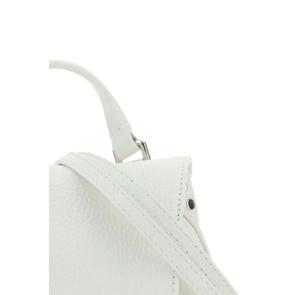 Zanellato White Calf Leather Bos Taurus Shoulder Bag | Regal Royce
