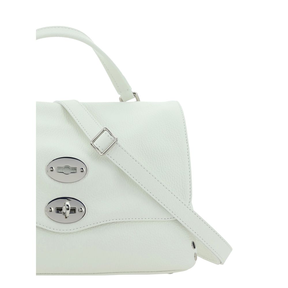 Zanellato White Calf Leather Bos Taurus Shoulder Bag | Regal Royce