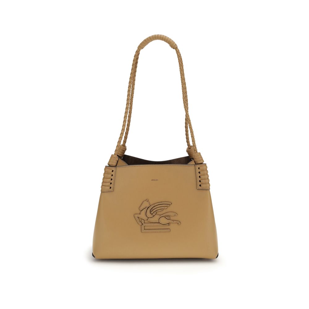 Etro Beige Calf Leather Bos Taurus Shoulder Bag | Regal Royce