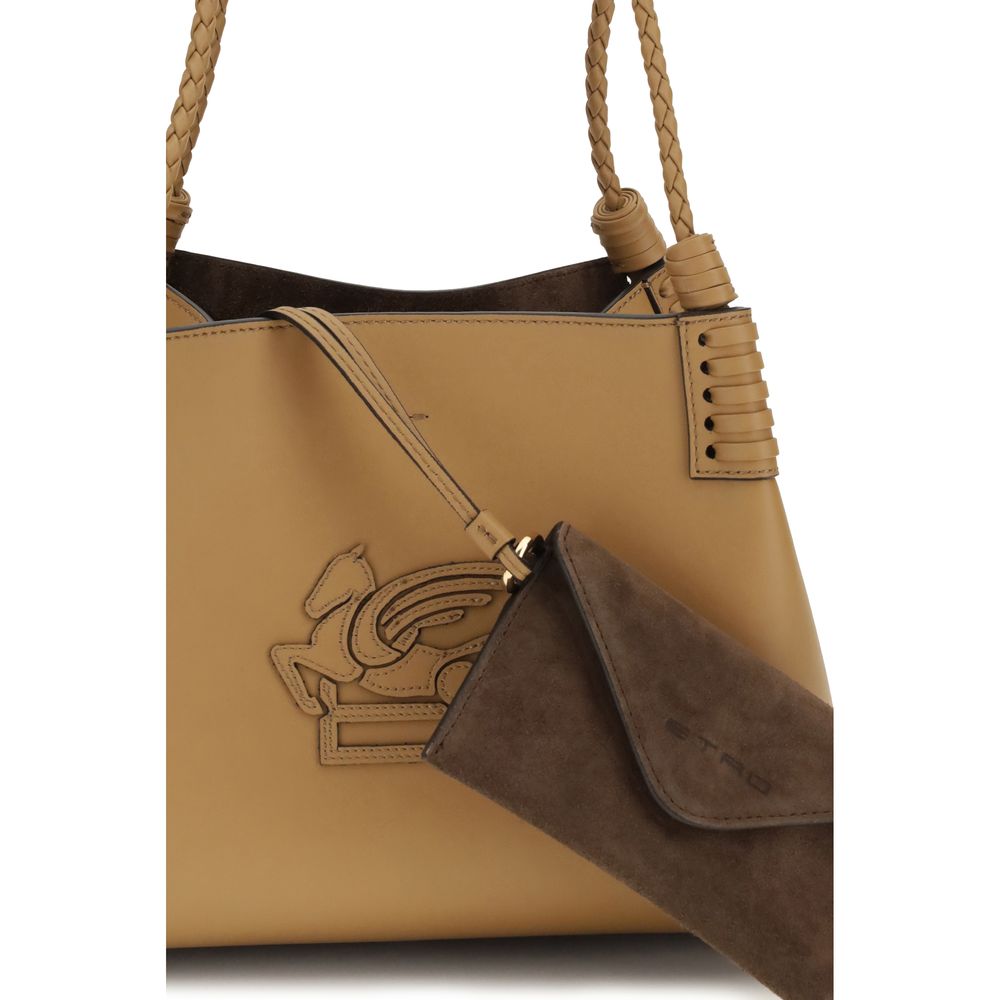 Etro Beige Calf Leather Bos Taurus Shoulder Bag | Regal Royce