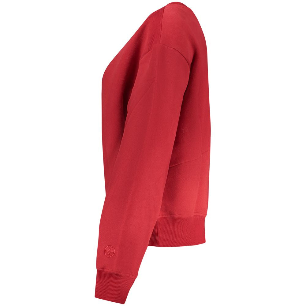 North Sails Red Cotton Women Sweatshirt | Regal Royce