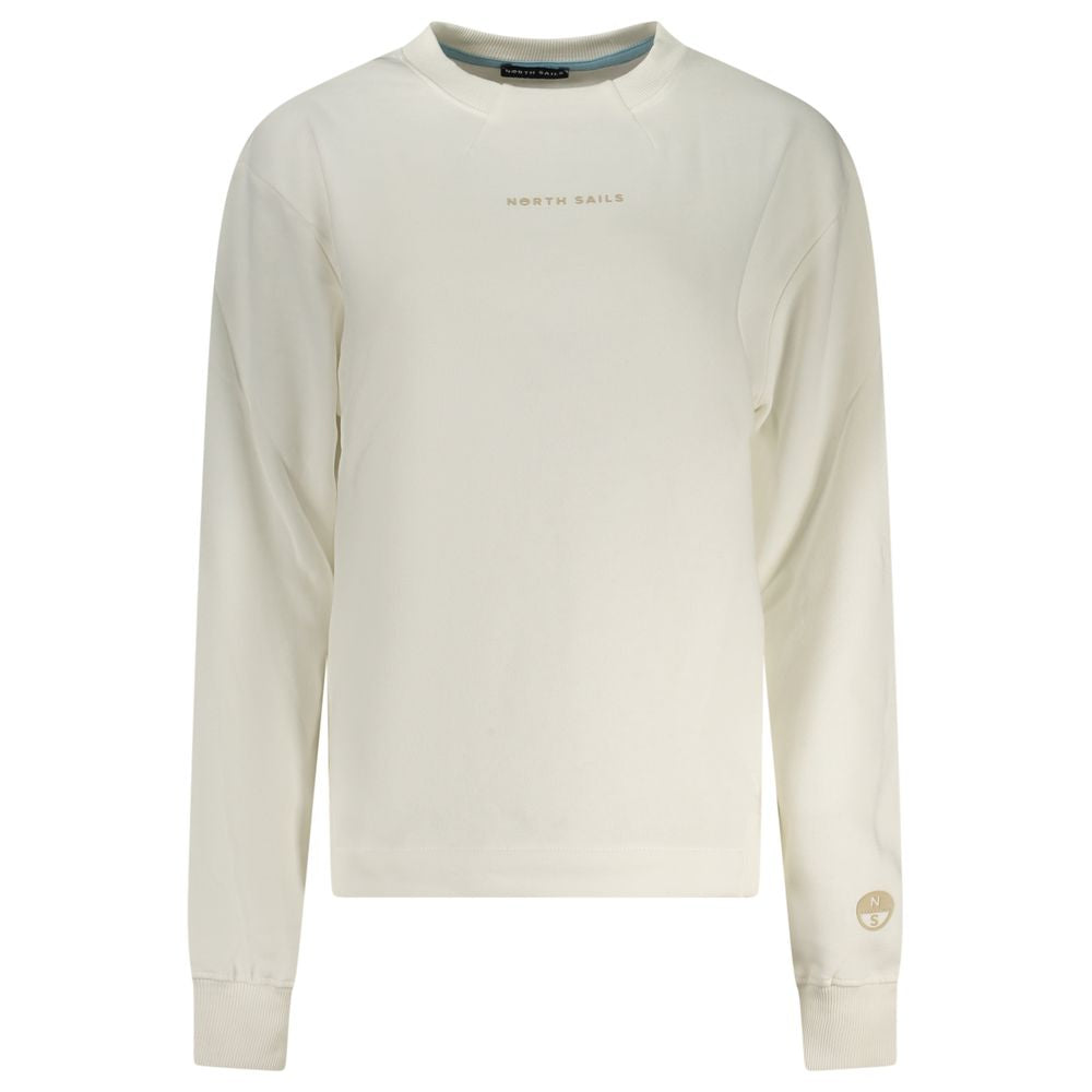 North Sails White Cotton Women Sweatshirt | Regal Royce