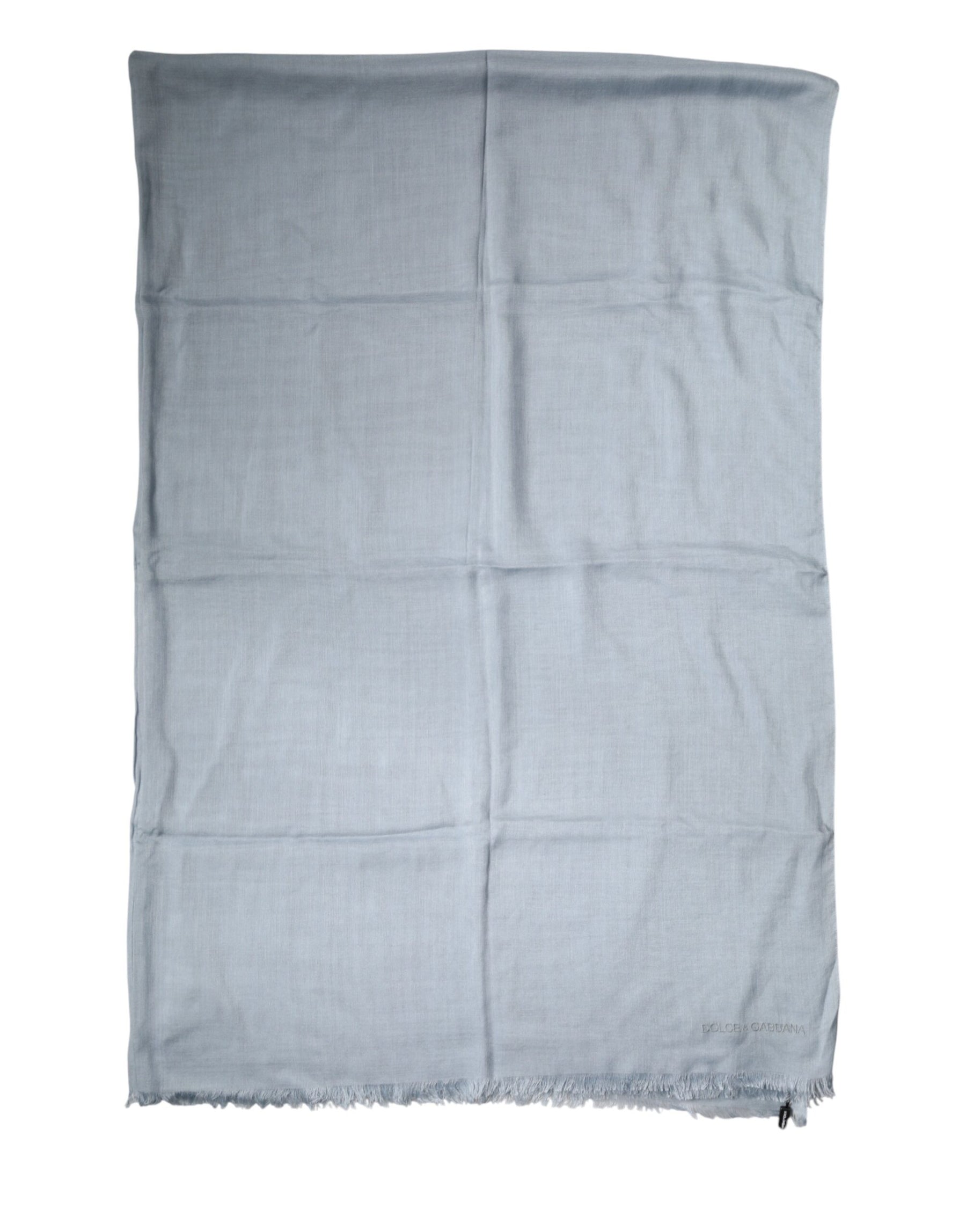Dolce & Gabbana Light Blue Cashmere Knit Neck Wrap Scarf | Regal Royce