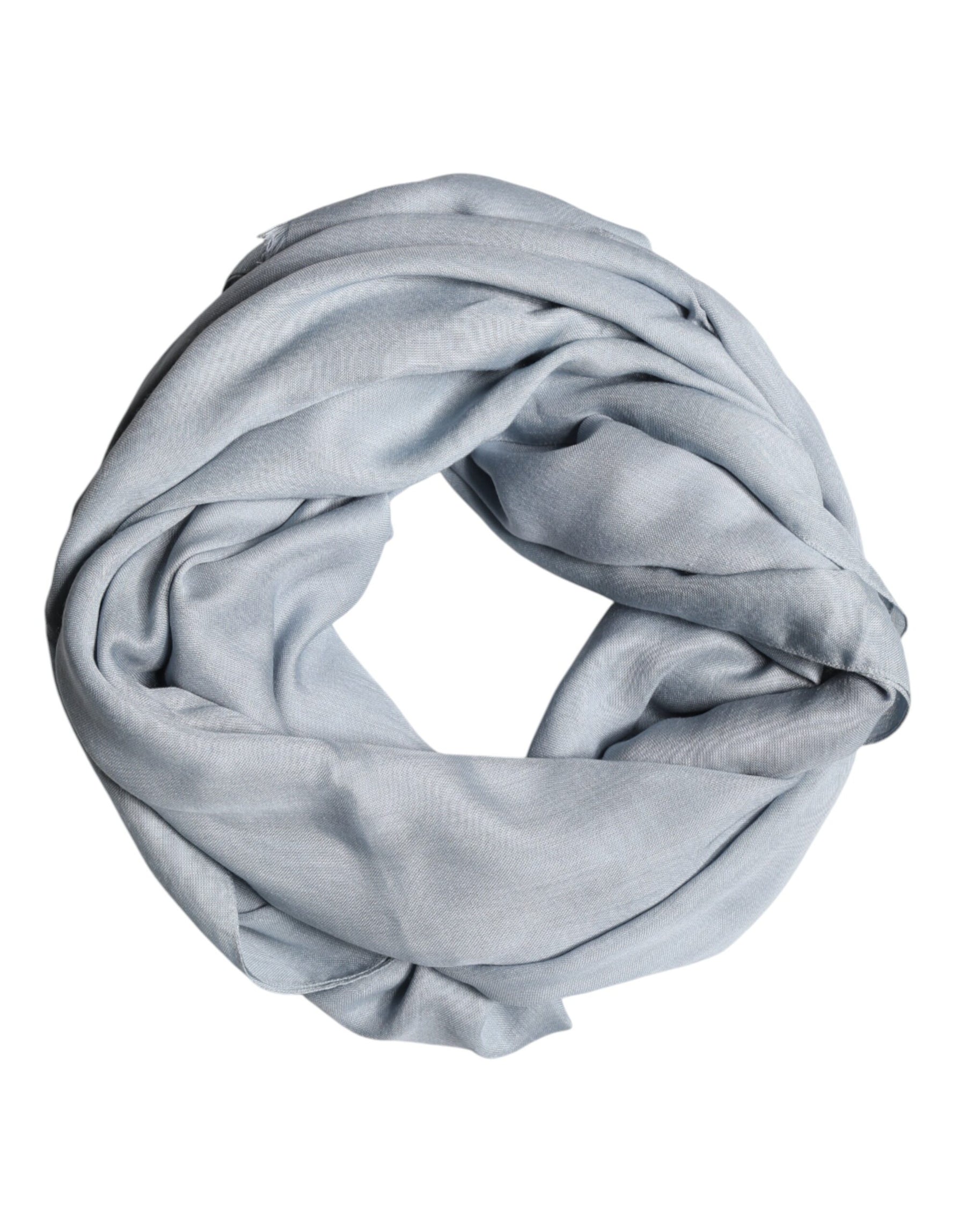 Dolce & Gabbana Light Blue Cashmere Knit Neck Wrap Scarf | Regal Royce