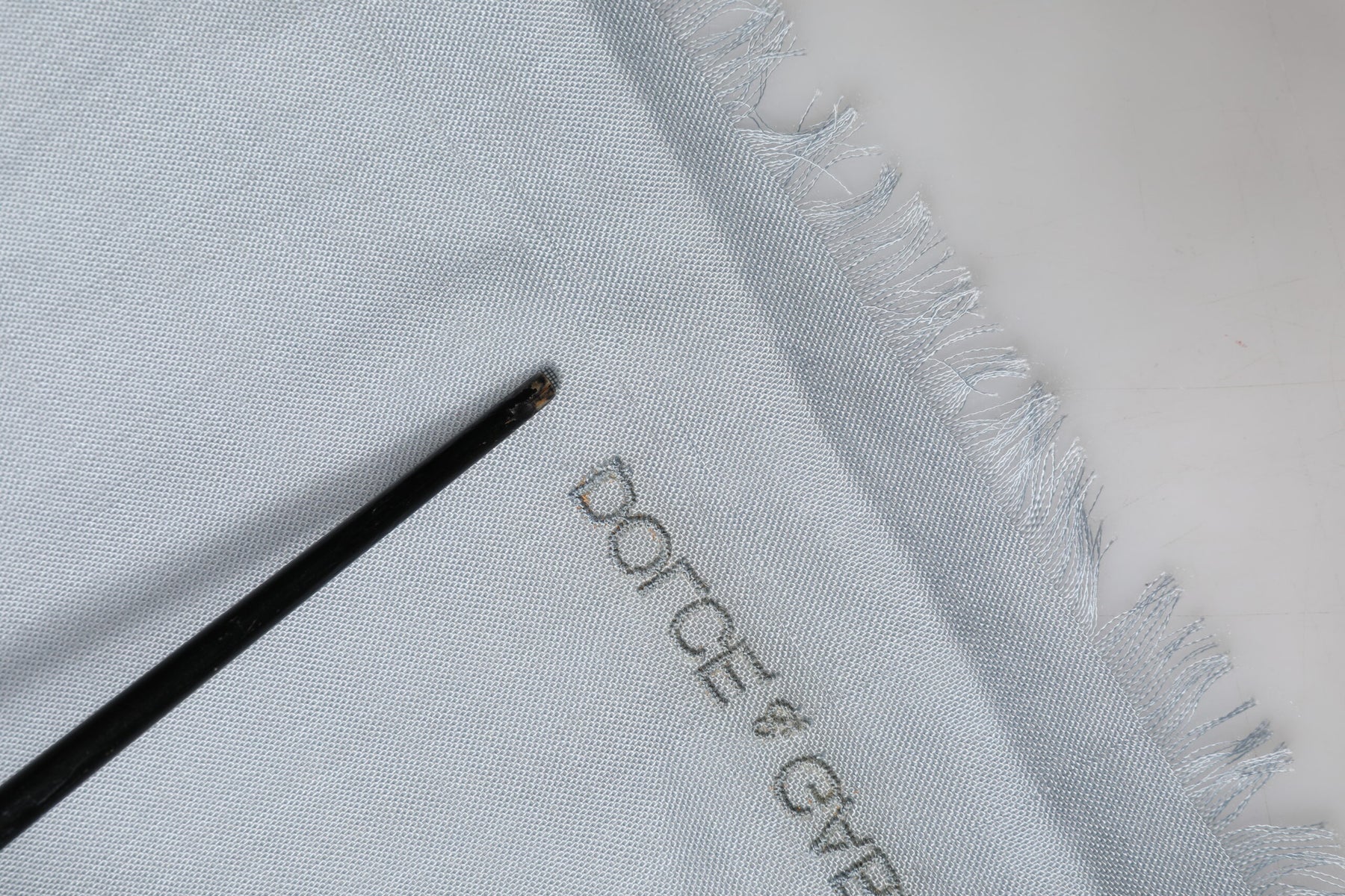 Dolce & Gabbana Light Blue Cashmere Knit Neck Wrap Scarf | Regal Royce