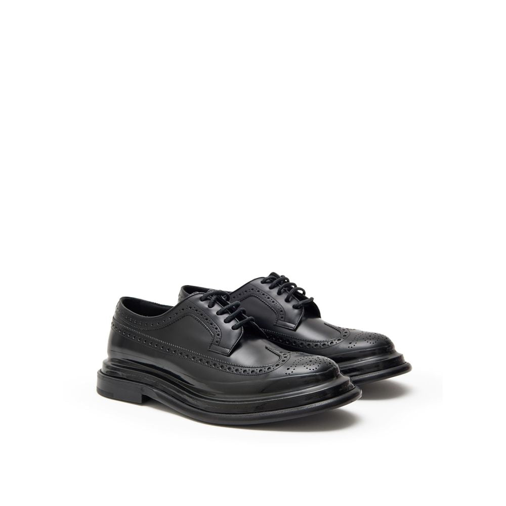 Dolce & Gabbana Black Leather Moccassin | Regal Royce