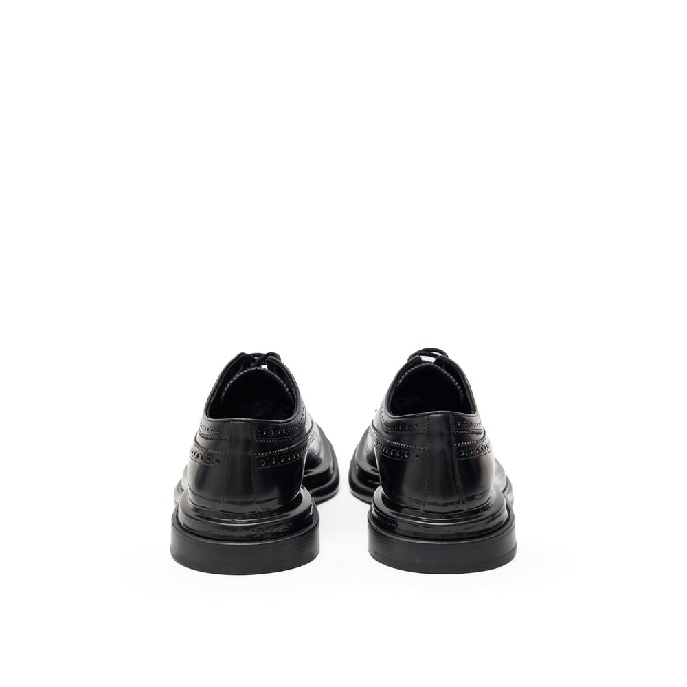 Dolce & Gabbana Black Leather Moccassin | Regal Royce