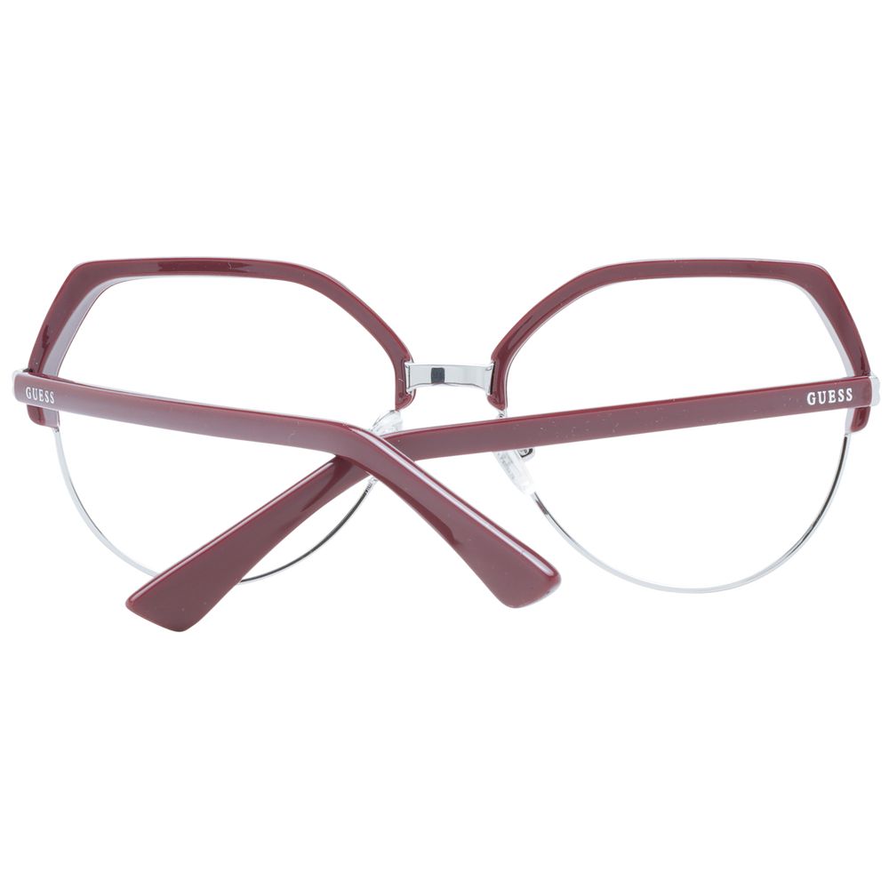 Guess Burgundy Plastic Glasses (Frames) | Regal Royce