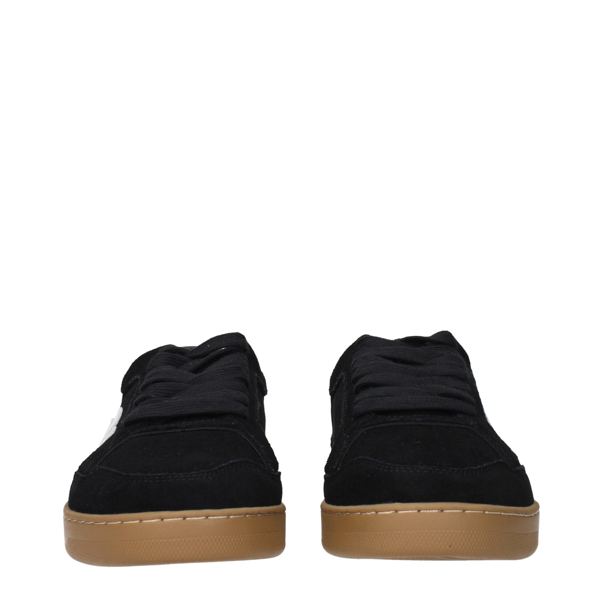 Palm Angels Black Leather Low Top Sneakers | Regal Royce
