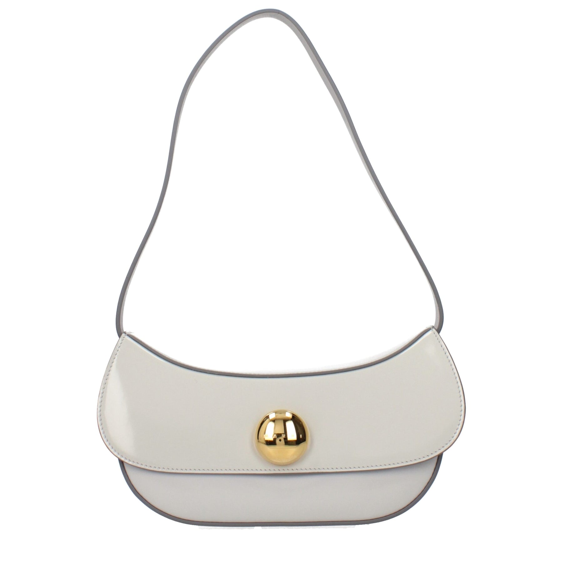 Marni Gray Leather Shoulder Bag | Regal Royce