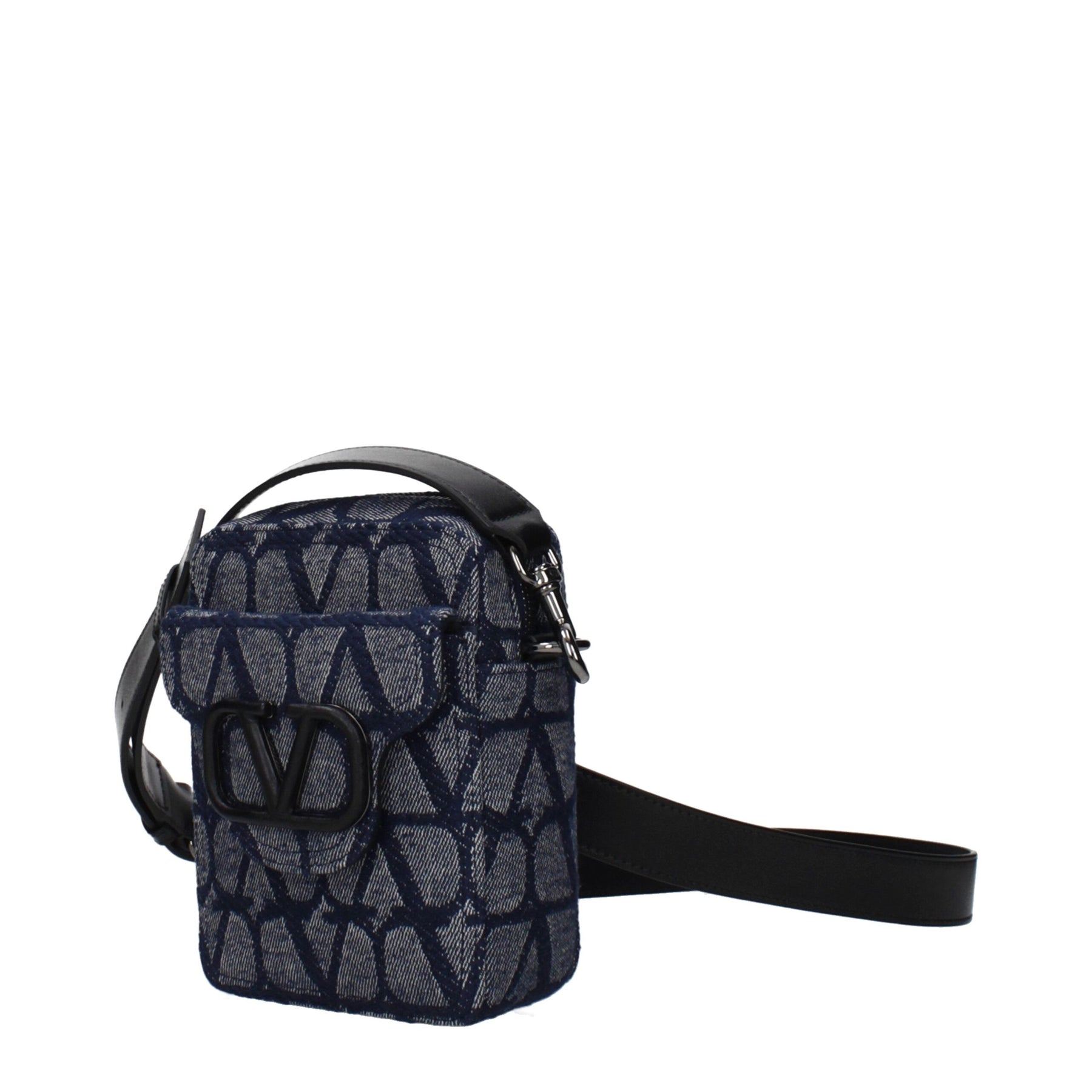 Valentino Garavani Blue Fabric Crossbody Bag | Regal Royce