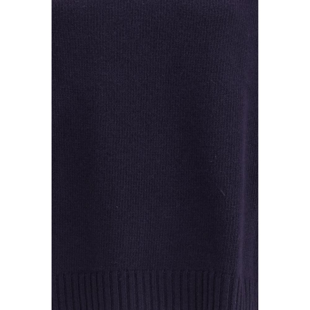 Max Mara Blue Fleece Wool Turtleneck | Regal Royce