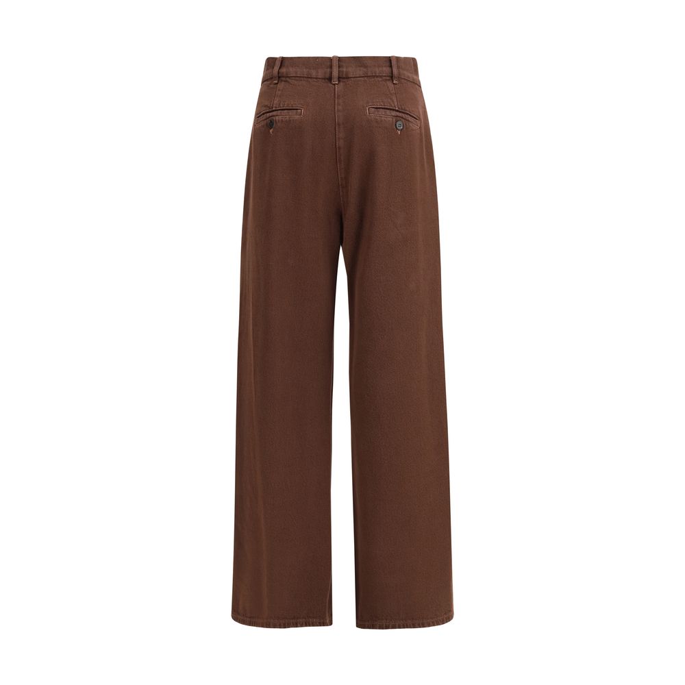 Max Mara Brown Cotton Casual Pants | Regal Royce