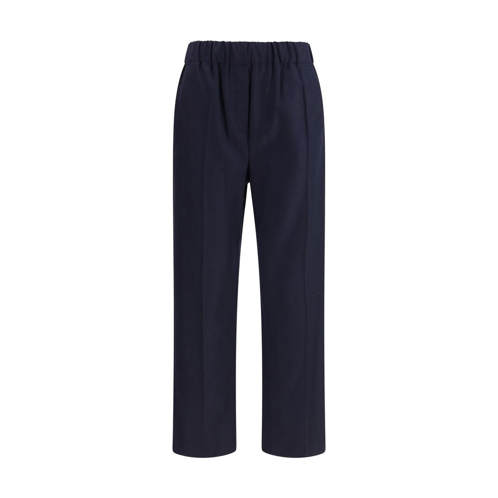 Max Mara Black Cotton Casual Pants | Regal Royce