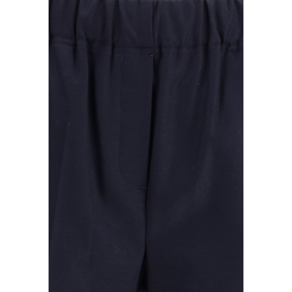 Max Mara Black Cotton Casual Pants | Regal Royce
