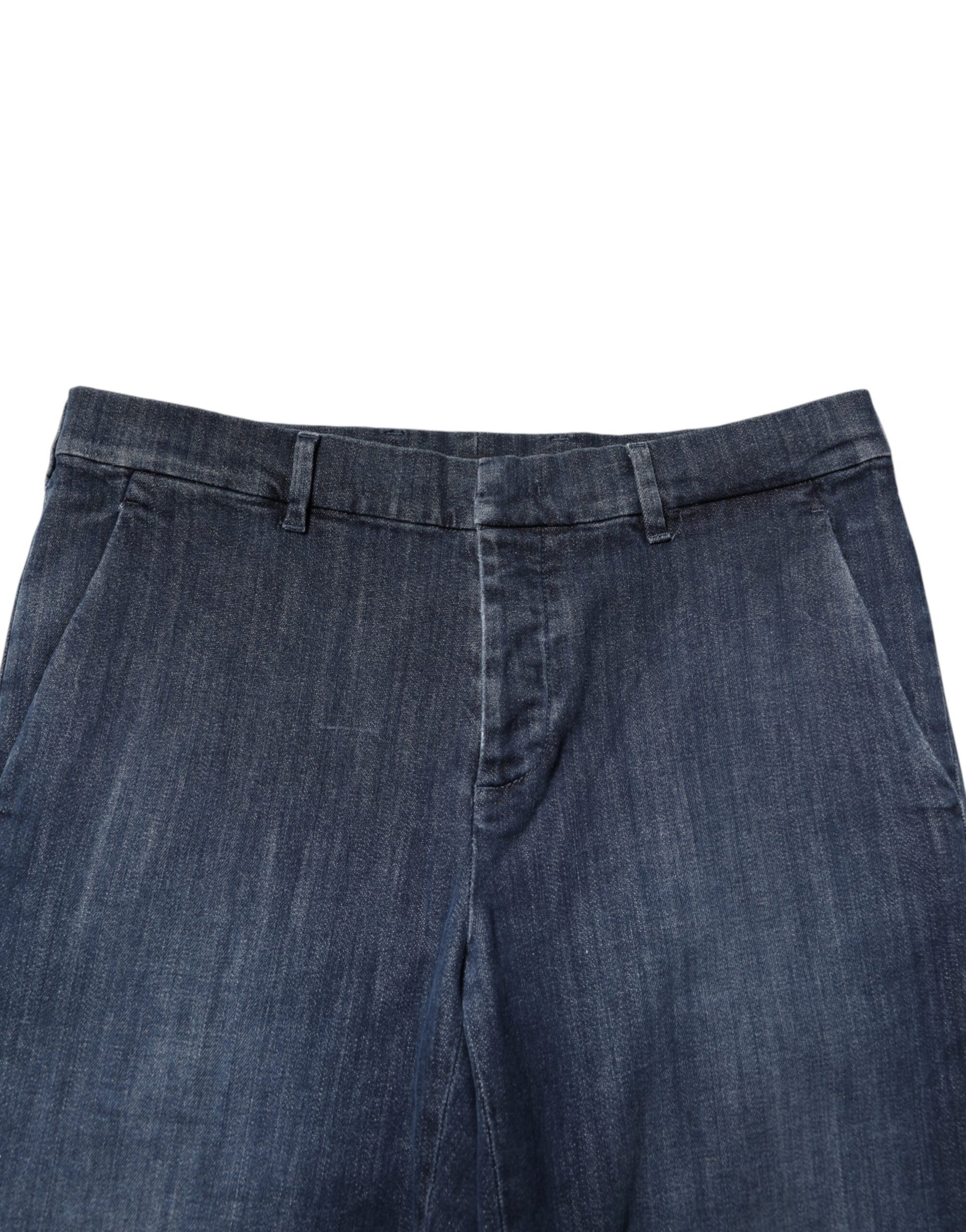 Prada Dark Blue Mid Waist Skinny Fit Men Denim Trouser Jeans