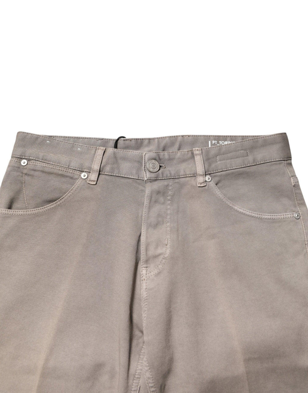 PT Torino Brown Bull Denim Reggae Mastice Straight Trouser Jeans