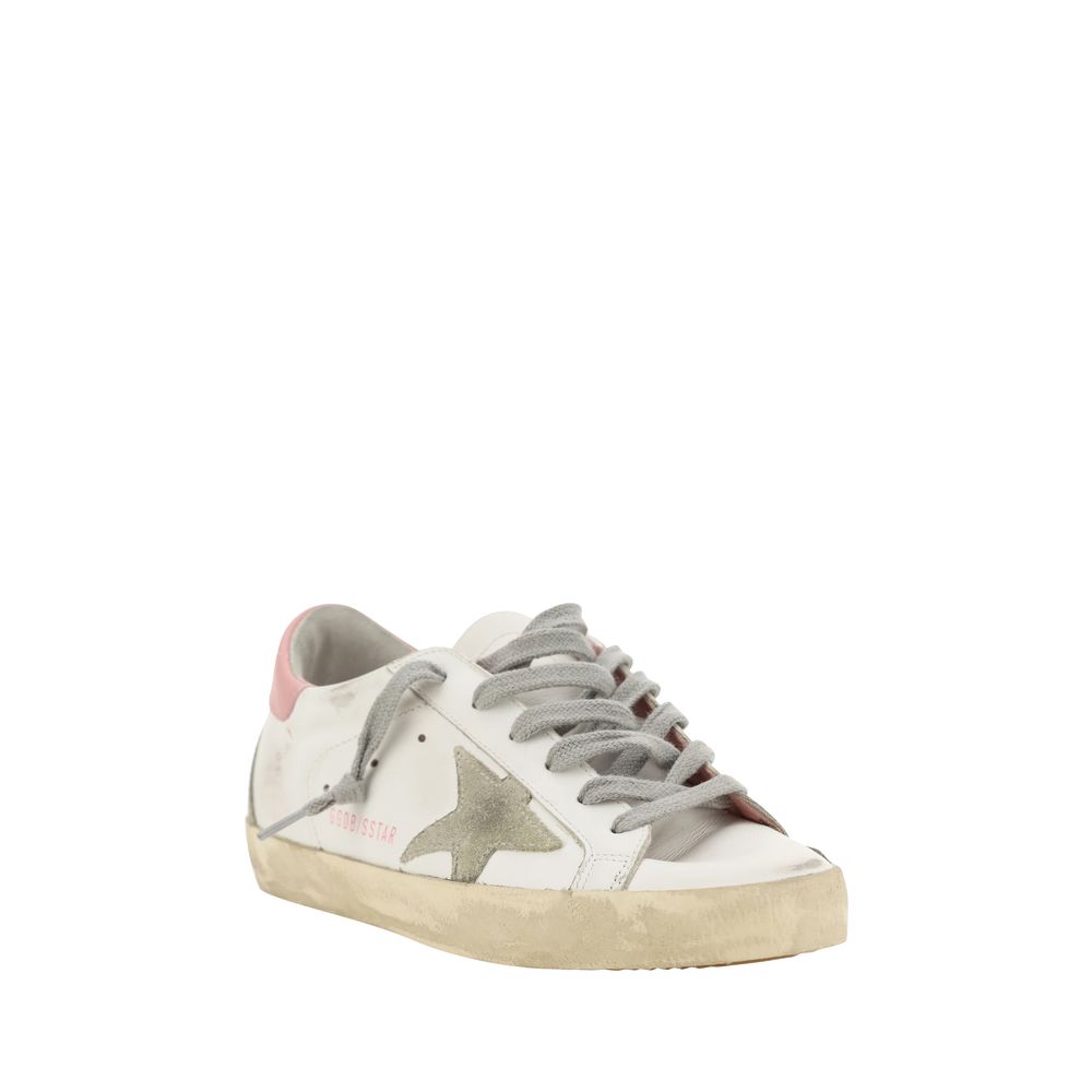 Golden Goose White Calf Leather Bos Taurus Low Top Sneakers | Regal Royce