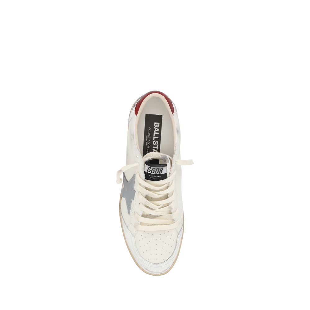 Golden Goose Beige Calf Leather Bos Taurus Low Top Sneakers | Regal Royce