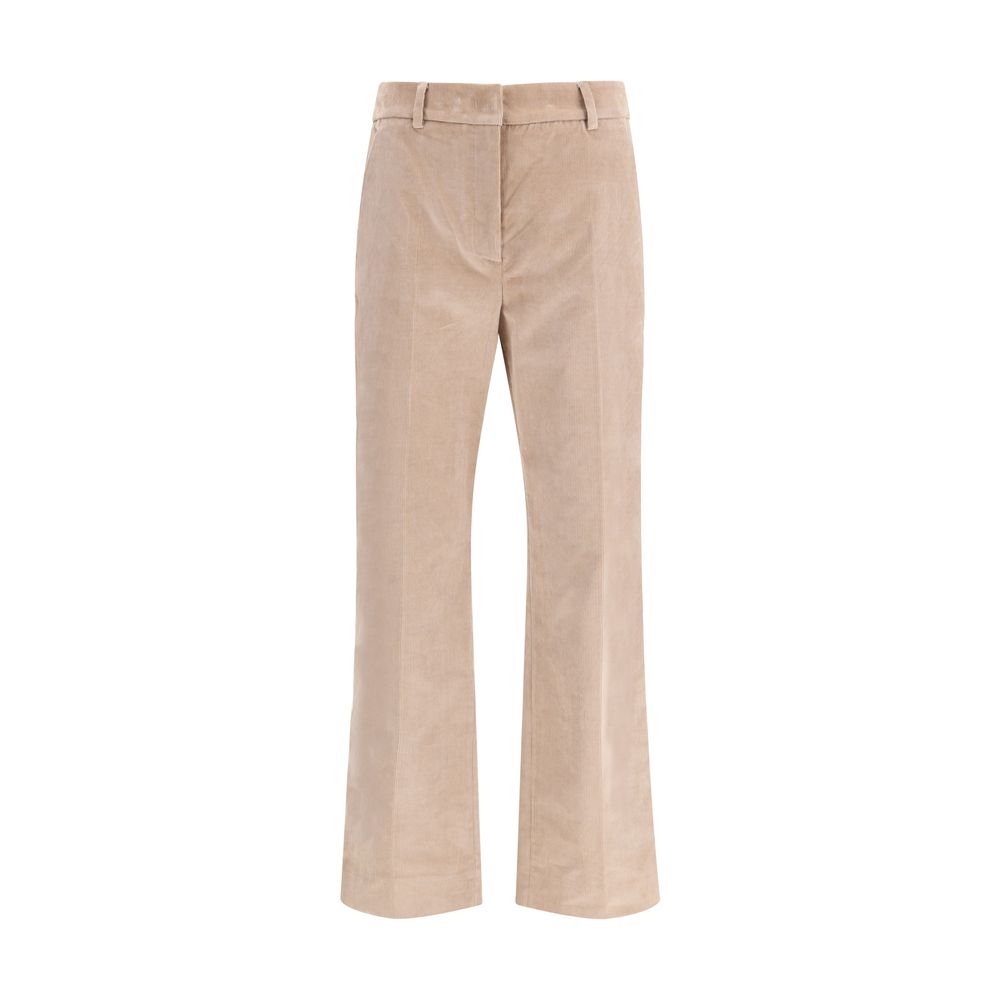 Max Mara Beige Cotton Casual Pants | Regal Royce
