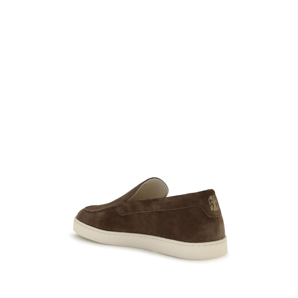 Brunello Cucinelli Brown Rubber Slip-On Loafers | Regal Royce
